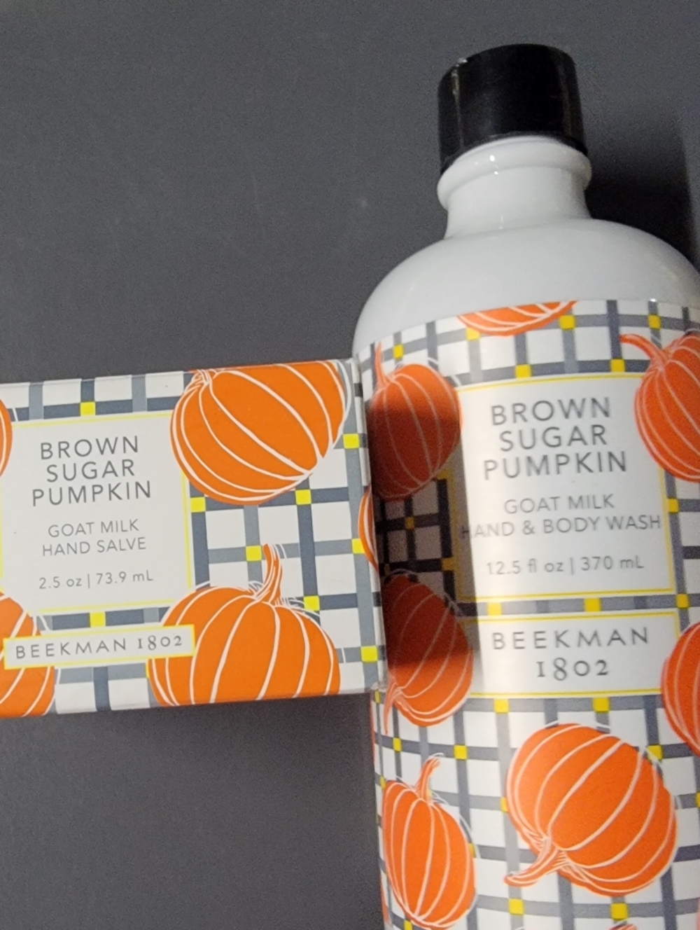Beekman 1802 Brown Sugar Pumpkin Hand & Body Wash And Hand Salve Bar Bundle